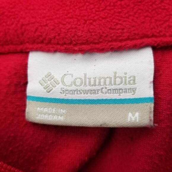 Columbia Quarter Zip Long Sleeve Fleece Pullover M - Picture 7 of 10
